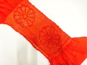 正絹　絞り　帯揚げ